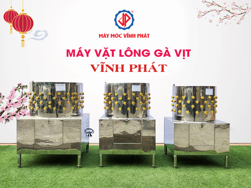 Các model máy vặt lông gà vịt, máy đánh lông gia cầm Vĩnh Phát giá rẻ