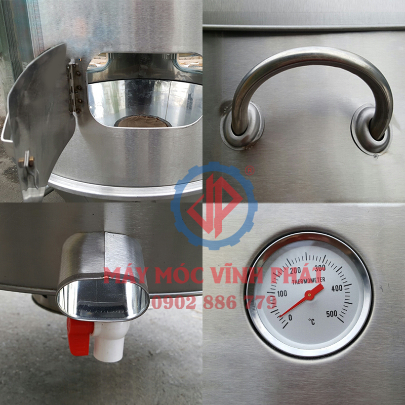 Phụ tùng chính và chức năng của lò quay vịt bằng ga hoặc than Vĩnh Phát