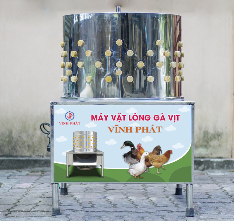 Máy vặt lông gà vịt, máy đánh lông gia cầm Vĩnh Phát giá rẻ
