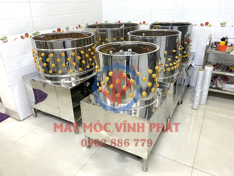 Hình ảnh các loại máy đánh lông gà vịt Vĩnh Phát có sẵn hàng tại kho