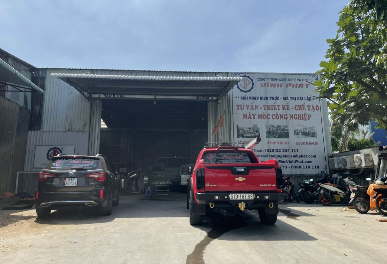 Xưởng sản xuất máy chế biến thực phẩm Công Ty TNHH Công Nghệ Và Thiết Bị Vĩnh Phát