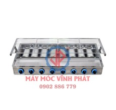 Bếp nướng 8 họng gas dài