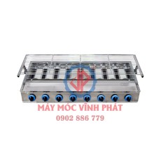 Bếp nướng 8 họng gas dài